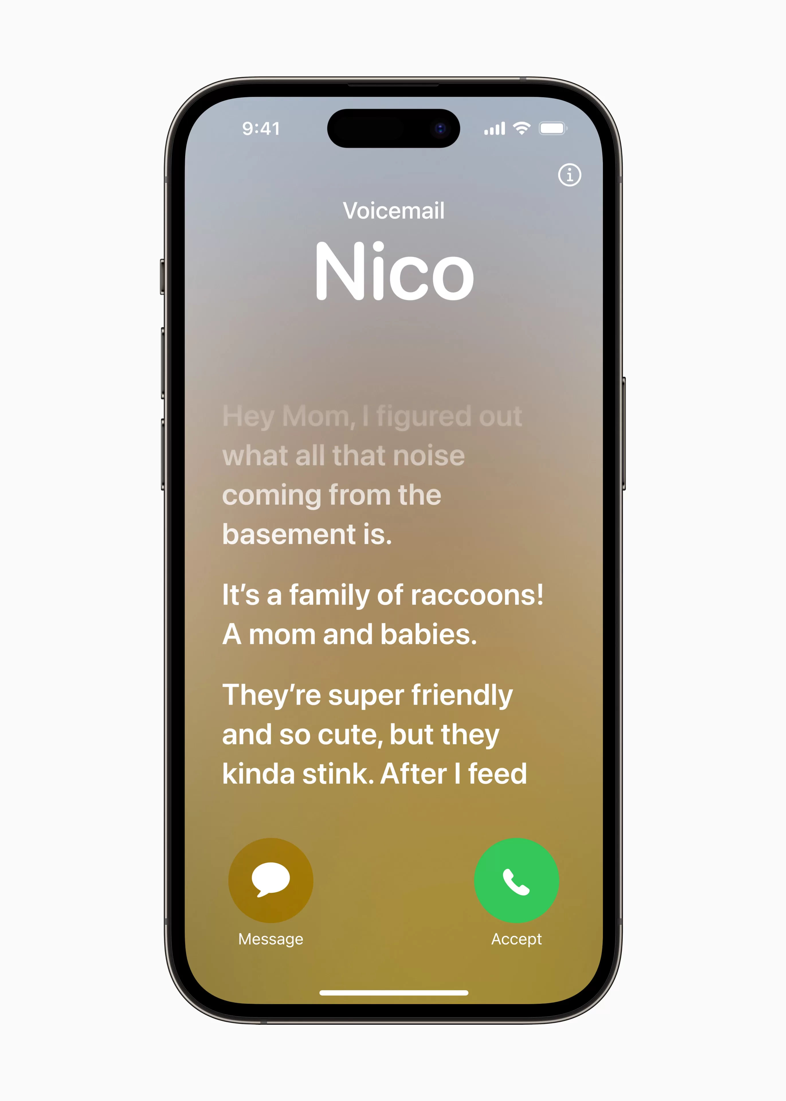 Apple WWDC23 iOS 17 Live Voicemail 230605