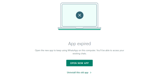 WA OLD WHATSAPP DESKTOP APP