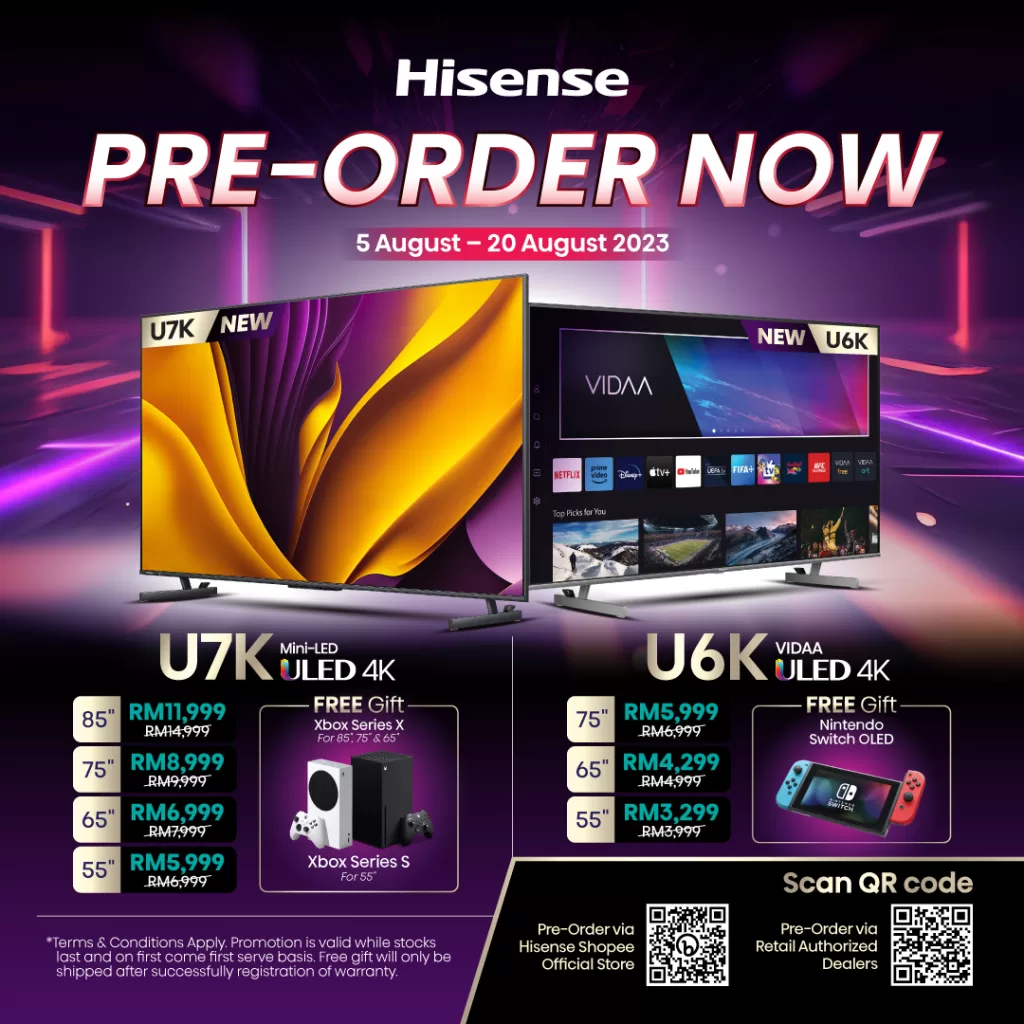 Visual Hisense Pre Order Campaign