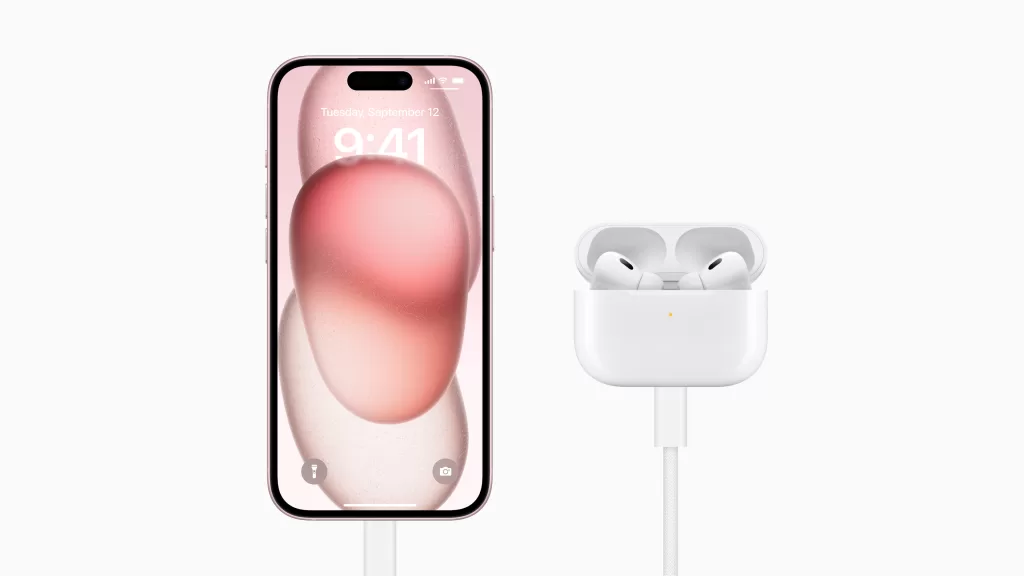 Apple AirPods Pro 2nd gen USB C connection demo 230912 1