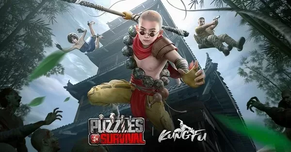 Puzzles and Survival's All New Kung Fu Update Makes Its Offical Debut Today! Featuring a New Hero, the Warrior Monk Wuxin!