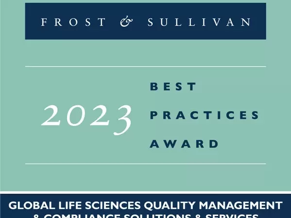 Verista Awarded by Frost & Sullivan for Providing Next Generation Compliance and Quality Management Solutions in the Life Sciences Industry