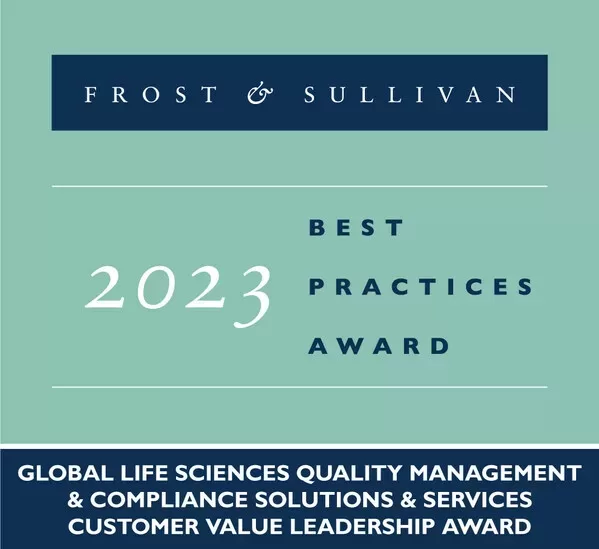 Verista Awarded by Frost & Sullivan for Providing Next Generation Compliance and Quality Management Solutions in the Life Sciences Industry