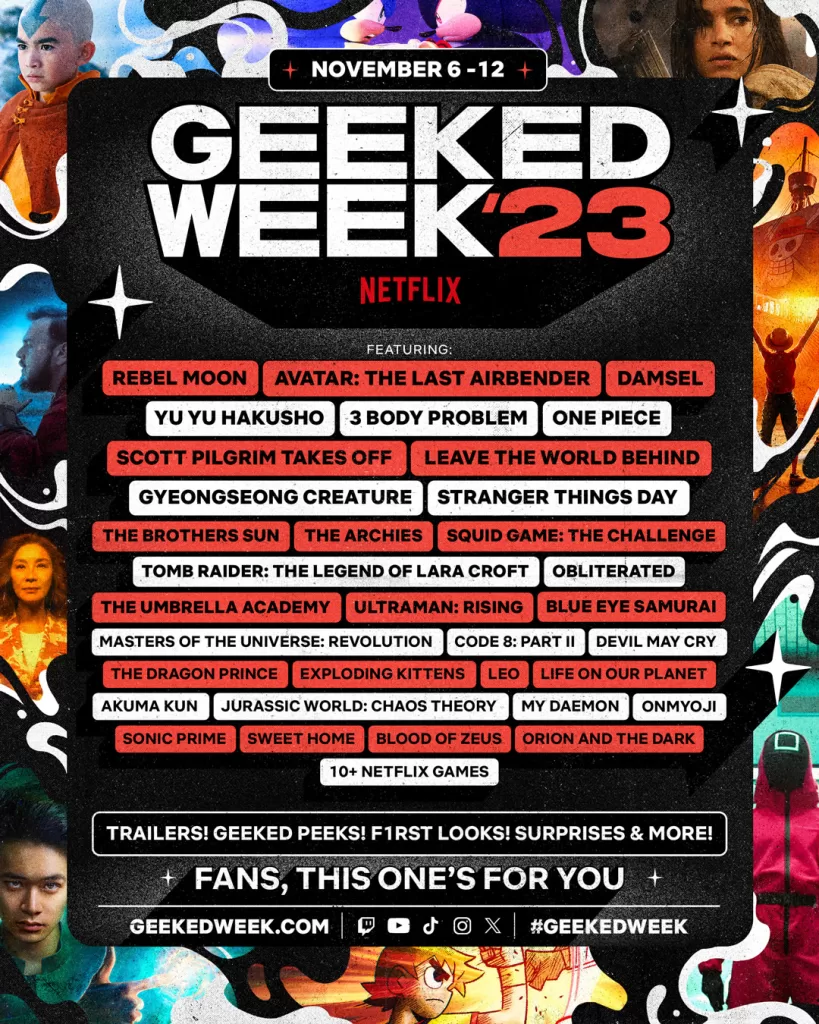 Netflix Geeked Week Poster