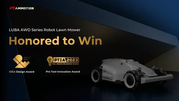 Mammotion LUBA Robot Mower Wins Pro Tool Innovation Award 2023 and IDEA Design Award 2023