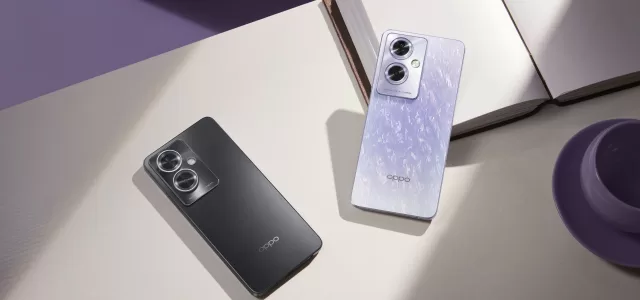 Pic 2 OPPO A79 5G Dazzling Purple and Mystery Black