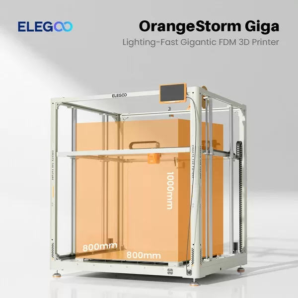 ELEGOO Unveils the OrangeStorm Giga, A Game Changing 3D Printing Innovation on Kickstarter