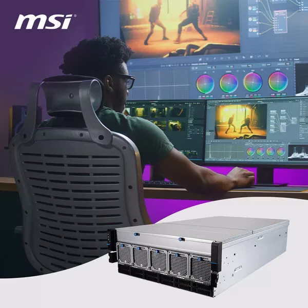 MSI Showcases GPU Servers for Media and Entertainment Industry at 2024 NAB Show