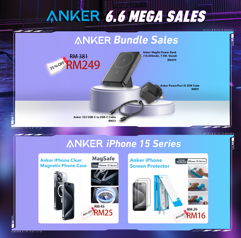 6.6 Anker Bundle Sales & iPhone 15 Series Deals