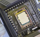 Close-up Photo of Computer Processor Mounted on a Motherboard