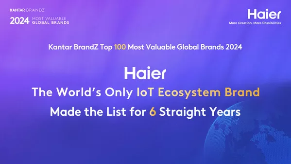 Kantar BrandZ 2024 Rankings: Haier Leads for the Sixth Consecutive Year as Premier IoT Ecosystem Brand