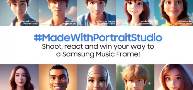 Stand a Chance to Win a Personalised Samsung Music Frame with Your Reaction to Your Portrait Studio Picture! KV