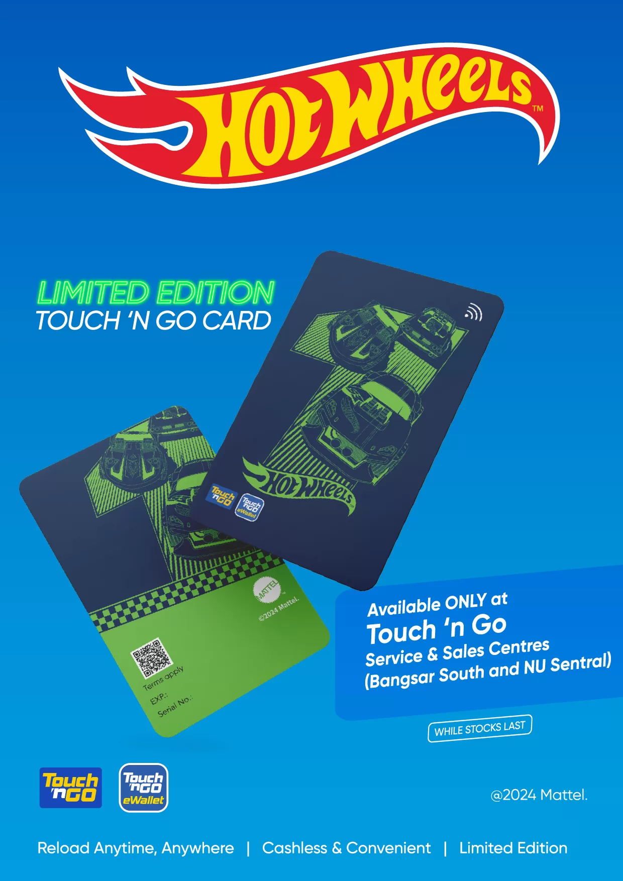 The limited edition Touch 'n Go Hot Wheels Card (090924)