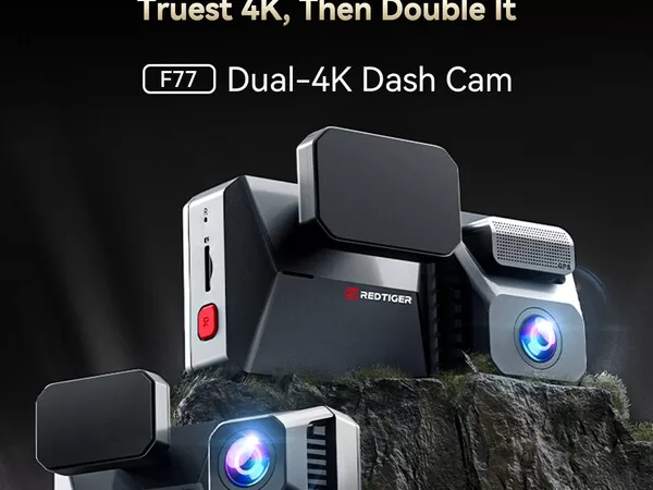 REDTIGER Unveils the F77 Dash Cam Featuring Industry First Dual 4K Camera Technology