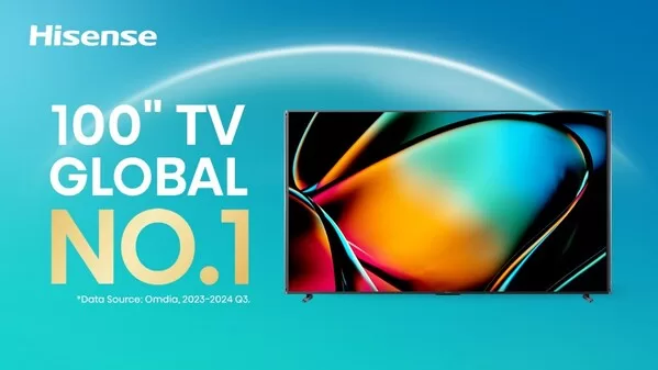 Hisense Secures Top Spot in 100 inch TV Global Shipments