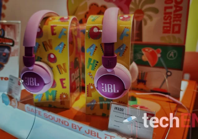JBL Junior Headphones on display at the JBL Sound City Tour