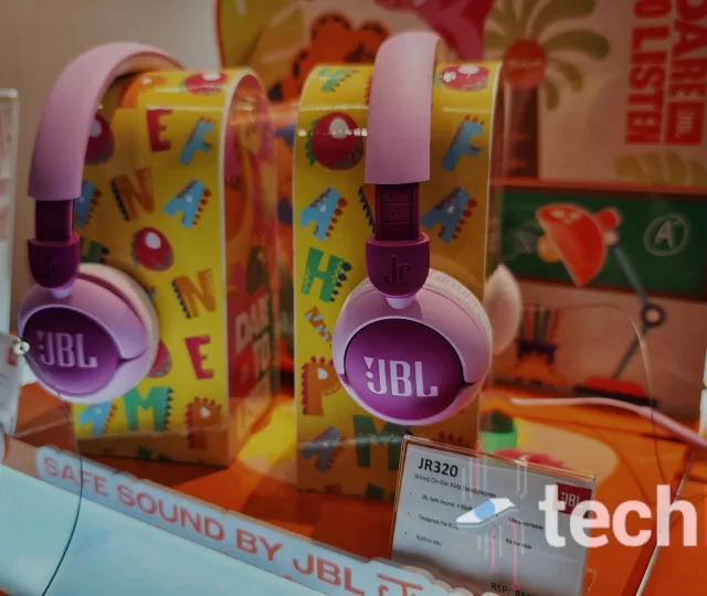 JBL Junior Headphones on display at the JBL Sound City Tour