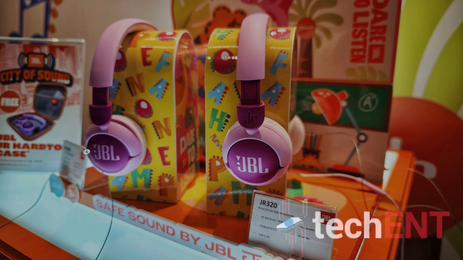 JBL Junior Headphones on display at the JBL Sound City Tour JBL Junior Headphones on display at the JBL Sound City Tour
