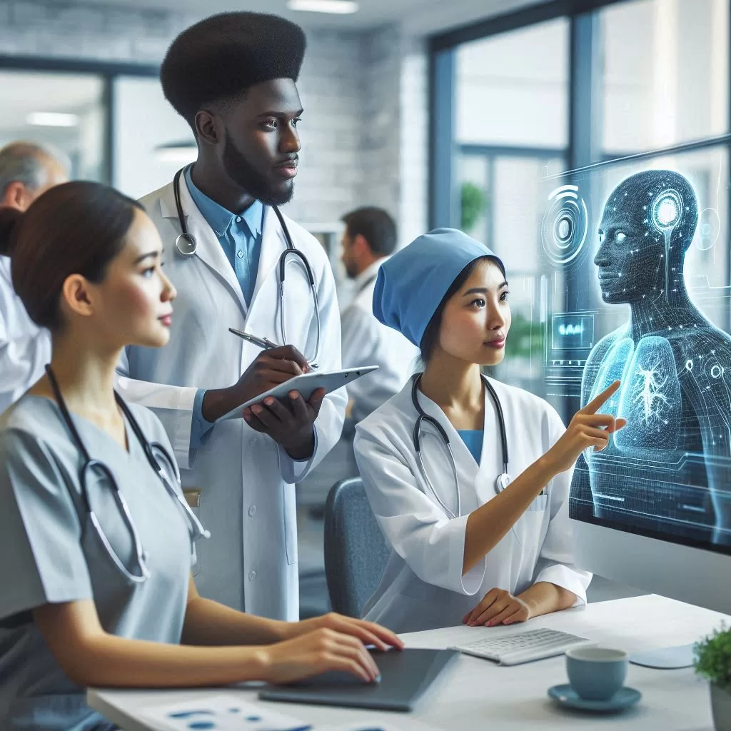 AI being used in diagnosis and patient care in healthcare