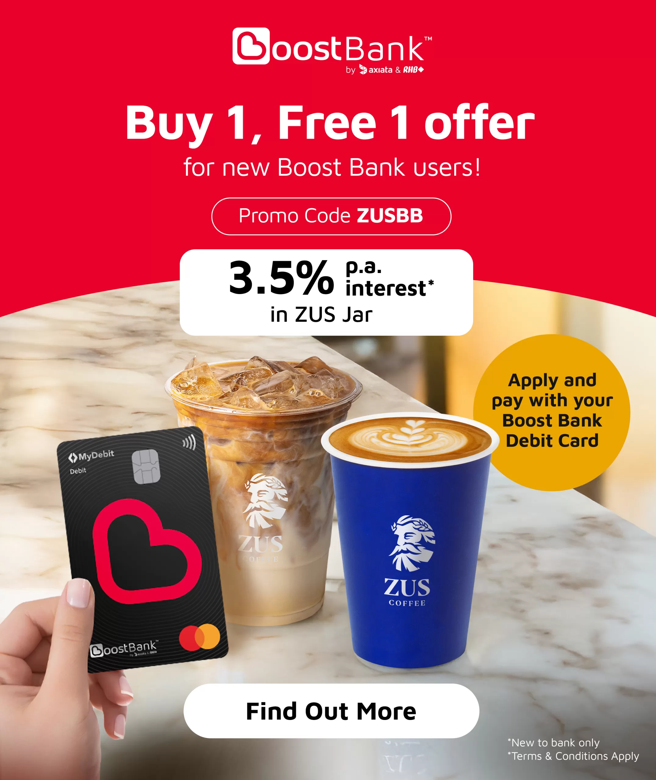 Boost Bank Partners With Zus Coffee To Brew Up Smarter Savings For Malaysians With 3.5% P.A. Interest Through The Zus Coffee Jar Boost Bank Partners With Zus Coffee To Brew Up Smarter Savings For Malaysians With 3.5% P.A. Interest Through The Zus Coffee Jar