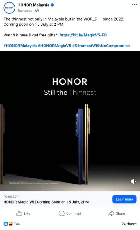 Honor Galaxy Z Fold7 Ad