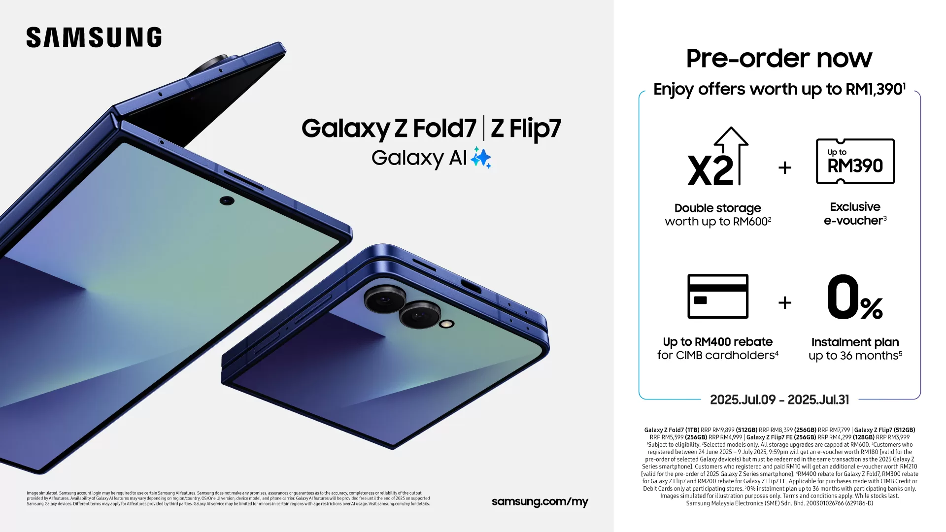 KV Galaxy Z Series Pre Order Promo Announcement