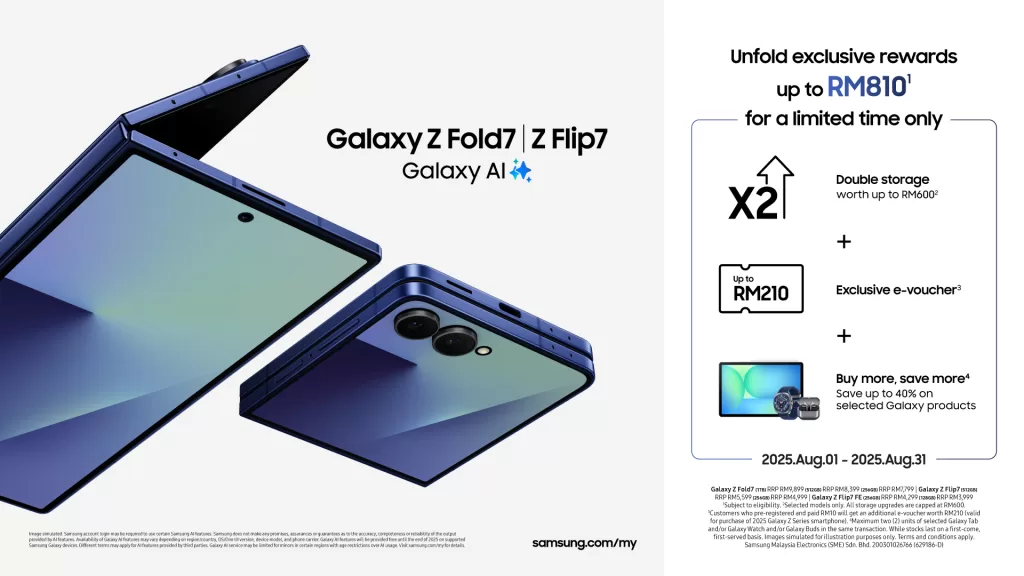 KV Samsung Galaxy Z Fold7 GalaxyZ Flip7 and Galaxy Watch Series Arrives in Malaysia Available 1st August 2025