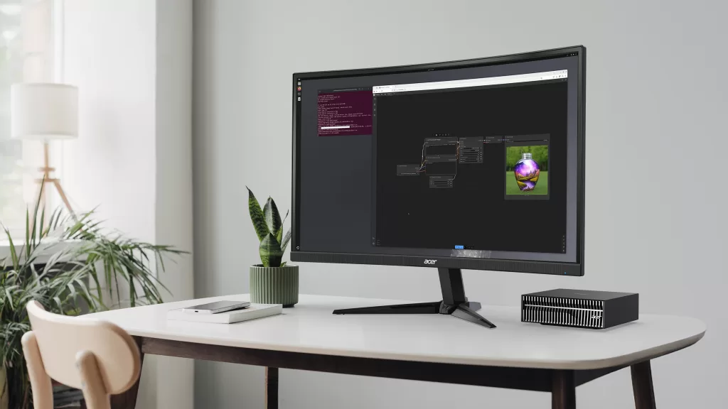 Acer Veriton GN100 AI Mini Workstation Lifestyle 01