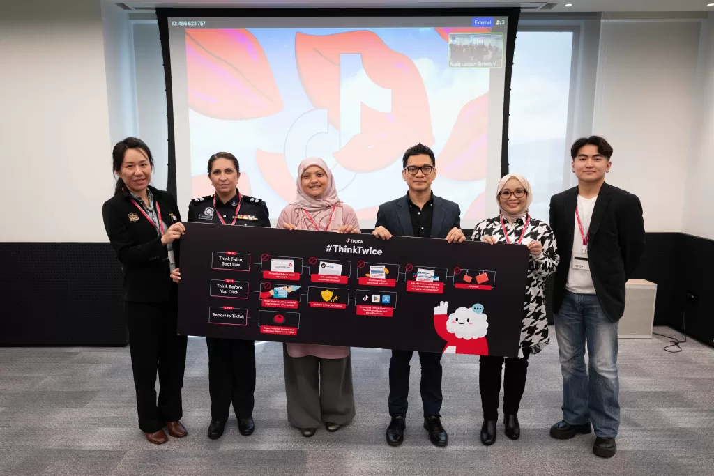 1. #ThinkTwice Banner NFCC, CCID, MCMC, TikTok Malaysia, Sufina & Clouty Kee