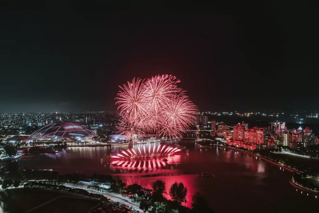 Fireworks Display at Singapore Sports Hub for ONE Countdown 2025 (Credit Singapore Sports Hub) 1