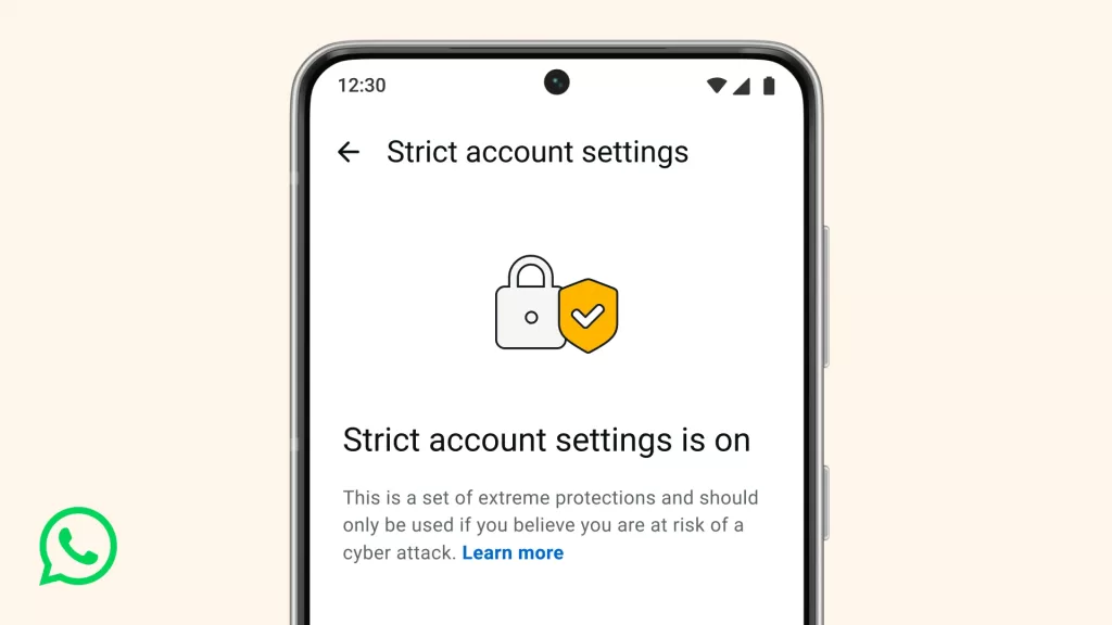 WhatsApp Strict Account Settings