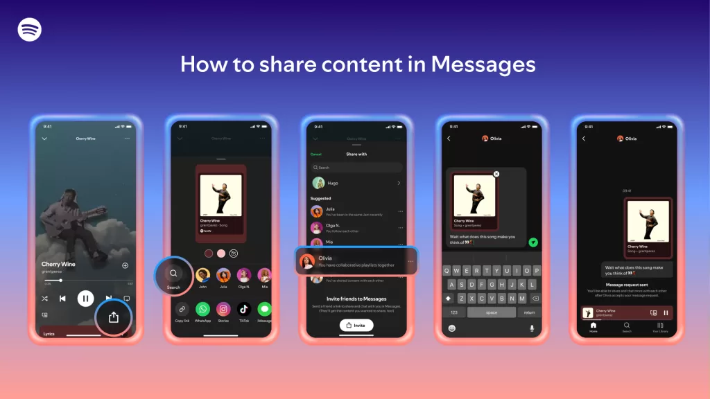 How to share content to a chat 1920x1080