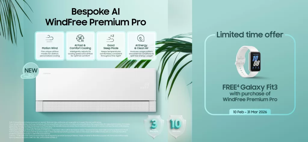 Photo Samsung Malaysia Launches Bespoke AI WindFree™ Air Conditioners to Help Malaysians Sleep Better