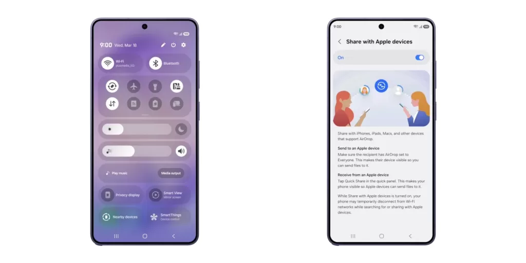 samsung quick share airdrop