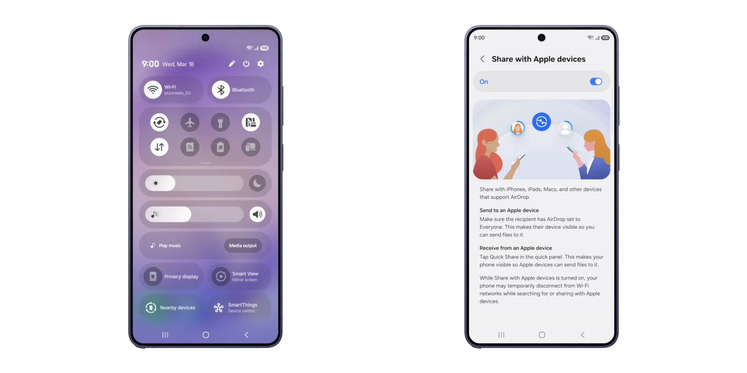 samsung quick share airdrop