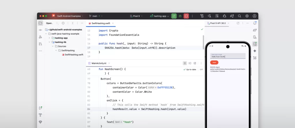 swift for android