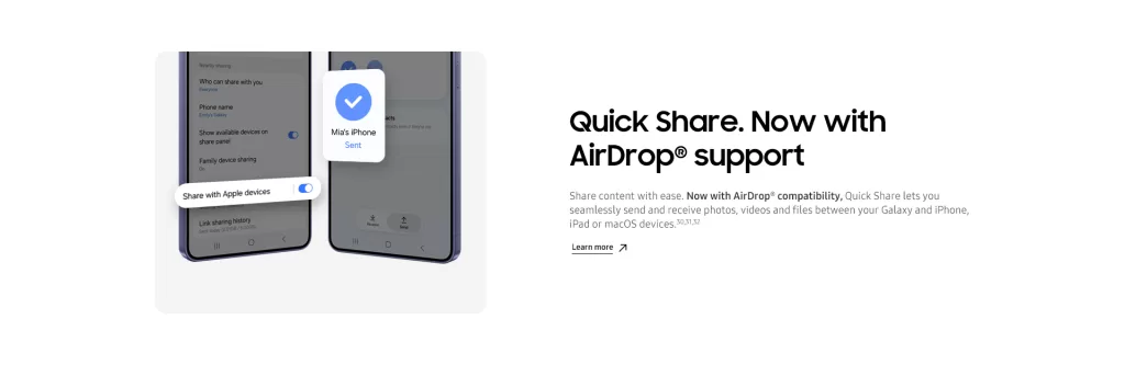 One UI 8.5 Beta and AirDrop Support 2 FINAL