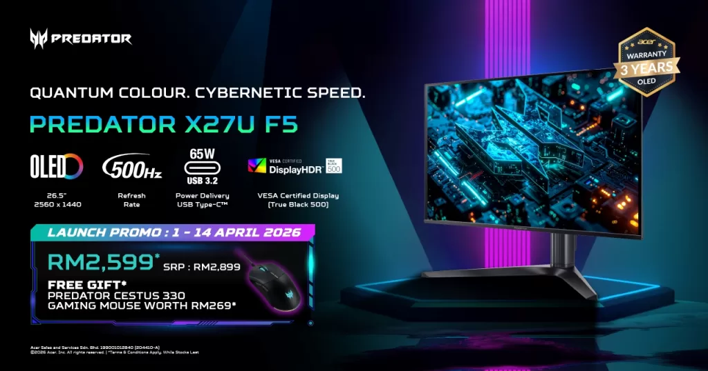 Predator X27U F5 Key Visual
