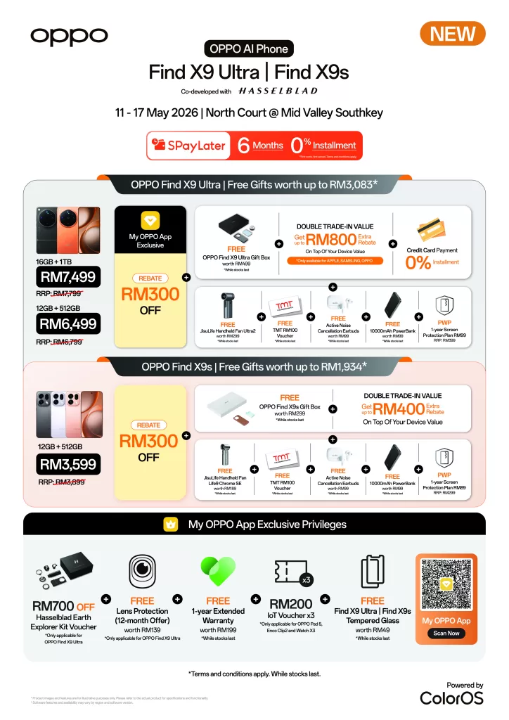 Johor Roadshow Find X9 Ultra and Find X9s Promotions