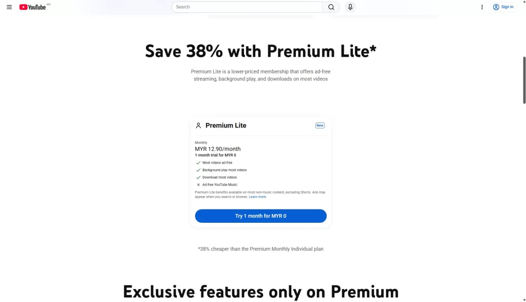youtube premium lite my screenshot 1777885585441
