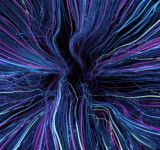 vibrant neon abstract light streaks background