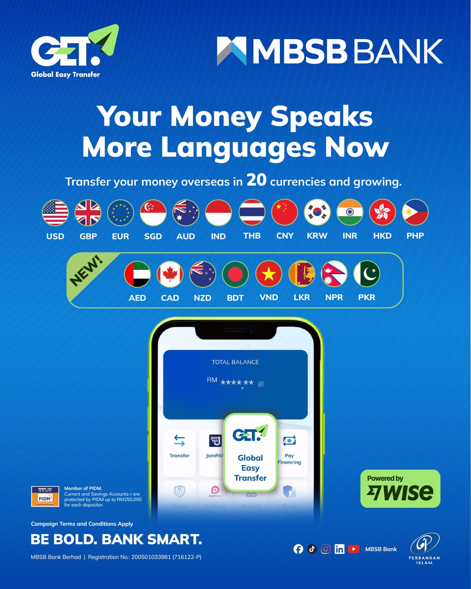 (ENG) MBSB Bank GET New Currencies Poster