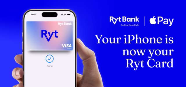 Ryt Bank brings Apple Pay to Ryt Card