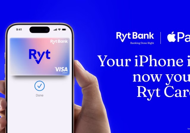Ryt Bank brings Apple Pay to Ryt Card