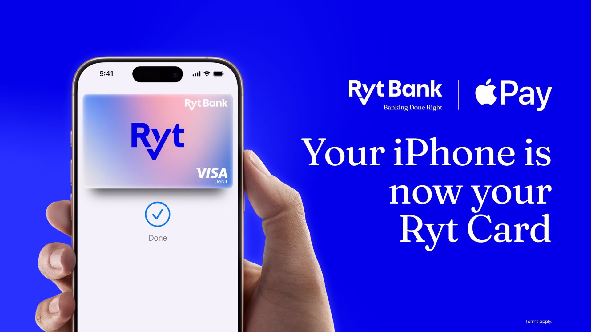 Ryt Bank brings Apple Pay to Ryt Card